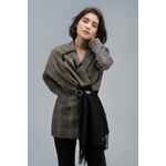 Палантин CHARMING, черный с бежевым