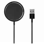 Беспроводное зарядное устройство с магнитами MAGMATE, черное