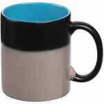 Кружка-хамелеон ON DISPLAY, матовая, черная с голубым