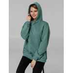 Худи оверсайз KULONGA COMFORT, серо-зеленое, размер XS/S