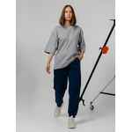 Футболка оверсайз унисекс KOSMOS 2.0, светло-серая, размер XS/S