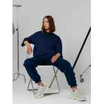 Футболка оверсайз унисекс KOSMOS 2.0, темно-синяя, размер XS/S