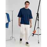 Футболка оверсайз унисекс KOSMOS 2.0, темно-синяя, размер XS/S