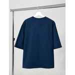 Футболка оверсайз унисекс KOSMOS 2.0, темно-синяя, размер XS/S