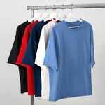 Футболка оверсайз VOZDUH 2.0, синяя, размер XS/S