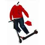 Свитшот унисекс KOSMOS 2.0, красный, размер XS/S