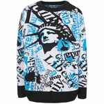 Свитер оверсайз на заказ TRICKSY NET, акрил, размер L/XL