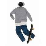 Свитшот NEOFIT, темно-серый (графит), размер XS/S