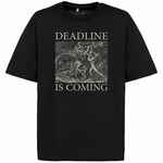 Футболка оверсайз DEADLINE, черная, размер XS/S