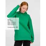 Худи оверсайз унисекс TOLLA, зеленое, размер XL/2XL