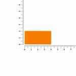 Лейбл из ПВХ DZETA, S, оранжевый неон