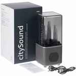 Беспроводная колонка с подсветкой CITYSOUND, черная
