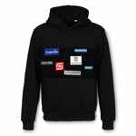 Худи унисекс PATCH CATCHER, черное, размер S