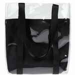 Шопер CLARITY с черным органайзером, прозрачный