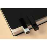 Ручка шариковая SWIPER SQ, белая с черным