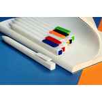 Ручка шариковая SWIPER SQ, белая с зеленым