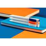 Ручка шариковая SWIPER SQ, белая с неоново-оранжевым