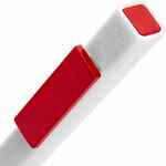 Ручка шариковая SWIPER SQ, белая с красным