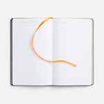 Ежедневник TRAIT, недатированный, черный с оранжевым