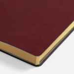 Ежедневник NEBRASKA FLEX, недатированный, бордовый с золотистым