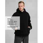 Худи FURRY OVERSIZE, черное, размер ХS/S