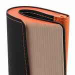 Ежедневник NICE TWICE, недатированный, черный с оранжевым