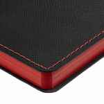 Ежедневник NICE TWICE, недатированный, черный с красным