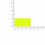 Лейбл из ПВХ DZETA, S, желтый неон