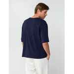 Футболка унисекс оверсайз STREET VIBES, темно-синяя, размер XS/S