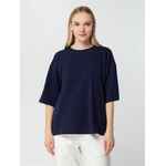 Футболка унисекс оверсайз STREET VIBES, темно-синяя, размер XS/S