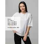 Футболка унисекс оверсайз STREET VIBES, молочно-белая, размер XS/S