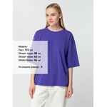 Футболка унисекс оверсайз STREET VIBES, фиолетовая, размер XL/XXL