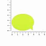 Наклейка тканевая LUNGA BUBBLE, M, желтый неон