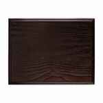 Плакетка PLAQUE, малая, венге с золотистой пластиной