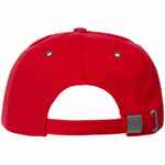 Бейсболка CLASSIC, красная с белым кантом