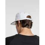 Бейсболка CLASSIC, белая с темно-синим кантом