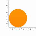 Наклейка тканевая LUNGA ROUND, M, оранжевый неон