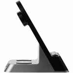 Зарядная станция с часами E-STORE для смартфона, часов и наушников, черная