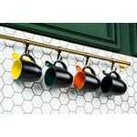 Кружка-хамелеон MELTY с ложкой, черная с оранжевым