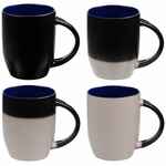 Кружка-хамелеон MELTY с ложкой, черная с синим