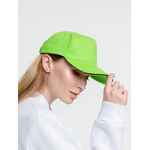 Бейсболка CLASSIC, зеленое яблоко с черным кантом