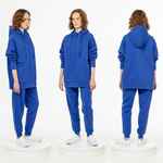 Толстовка унисекс H3, синяя, размер XL/XXL