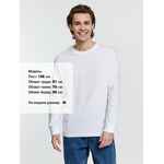 Футболка унисекс с длинным рукавом PIONEER LSL, белая, размер S