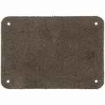 Лейбл кожаный BETA, XL, серый