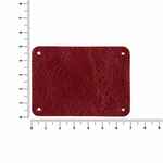 Лейбл кожаный BETA, XL, красный