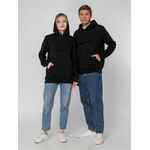 Худи унисекс с карманом на груди CHEST POCKET, черное, размер XS/S