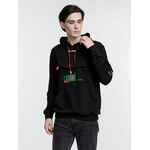 Худи унисекс с карманом на груди CHEST POCKET, черное, размер XS/S