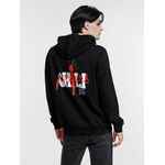 Худи унисекс с карманом на груди CHEST POCKET, черное, размер XS/S