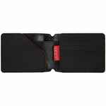 Портмоне ARRIVAL, черное с красным