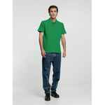 Рубашка поло мужская VIRMA PREMIUM, зеленая, размер S